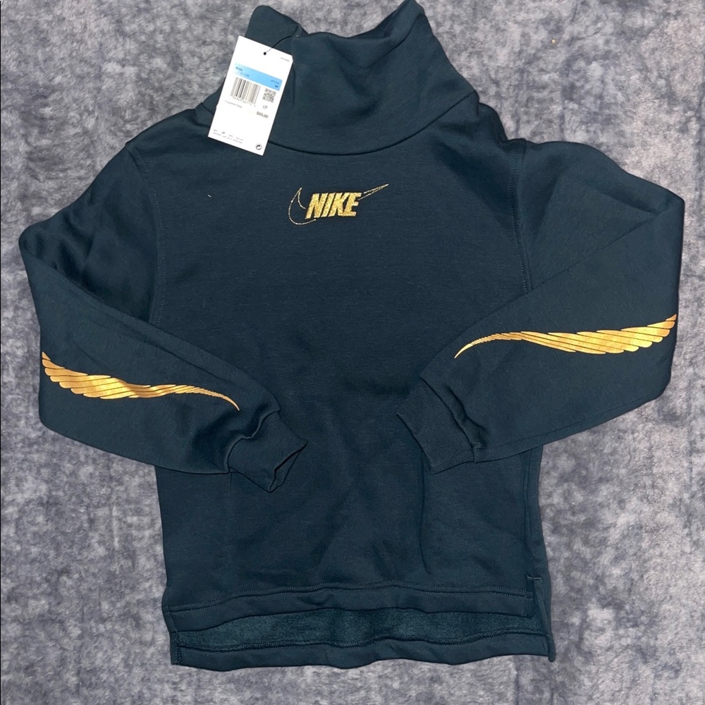 Nike Green and Gold Sweatshirt